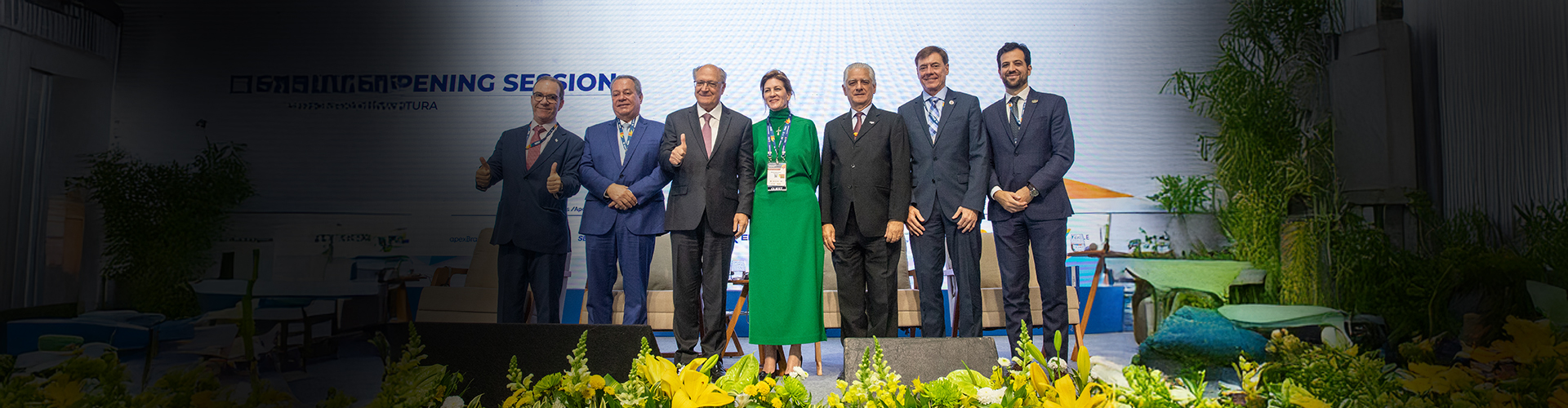 Autoridades no Fórum Empresarial do Brics