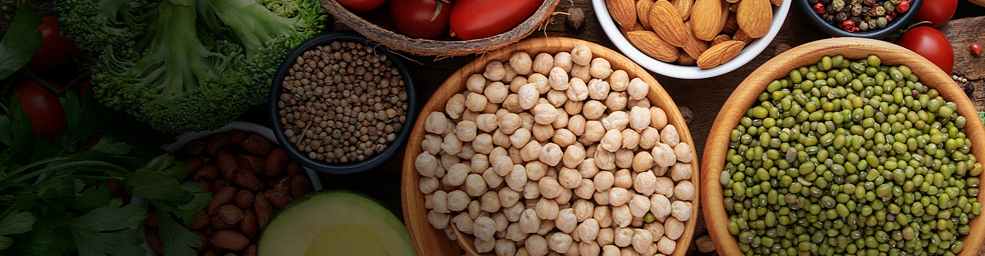 Grãos e outros produtos saudáveis