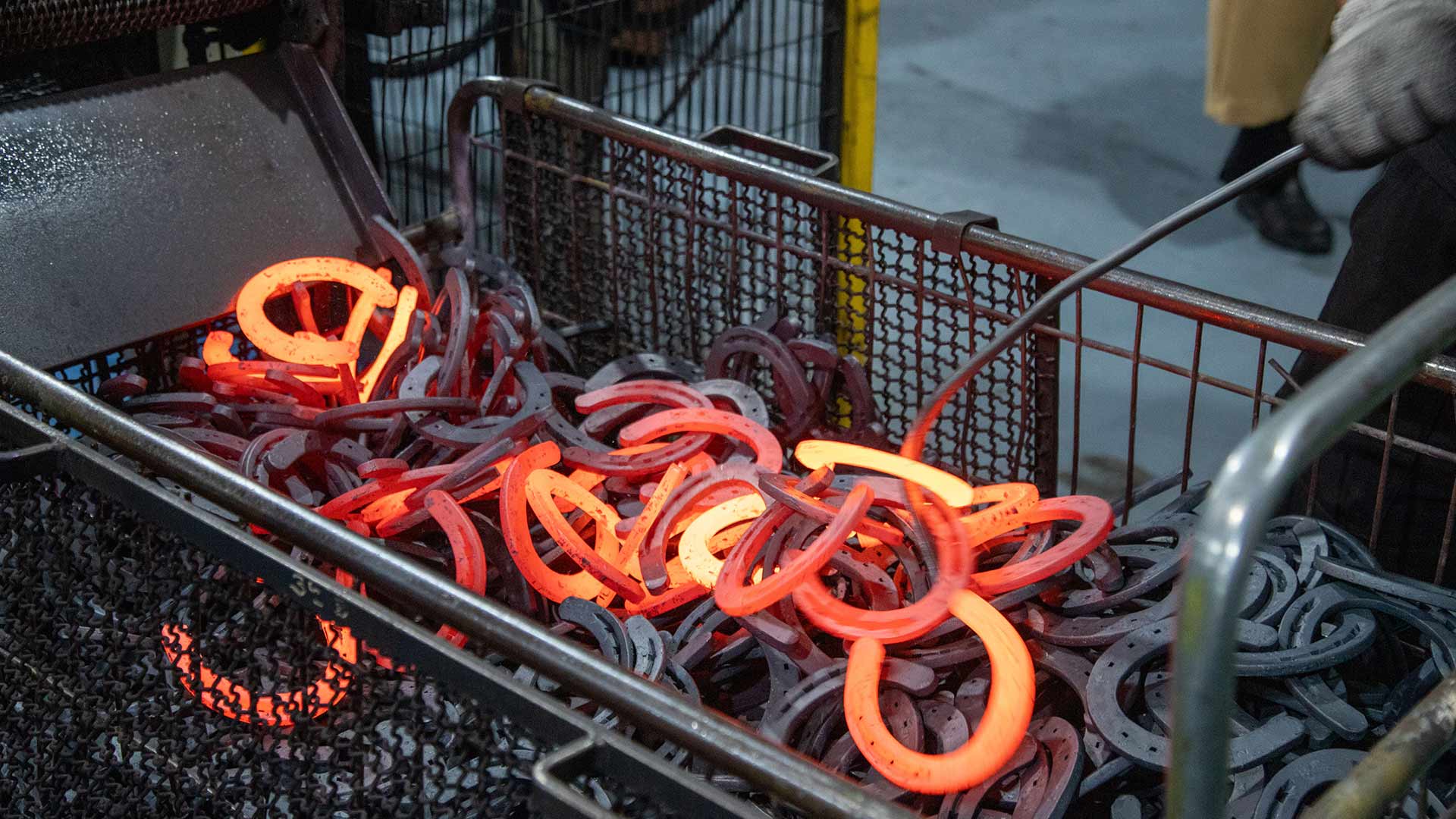 ferraduras em brasas