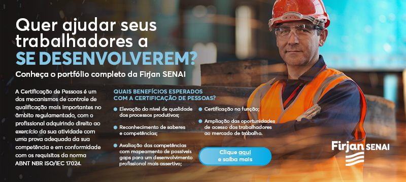 Anúncio da Carta da Indústria sobre certificações de pessoas